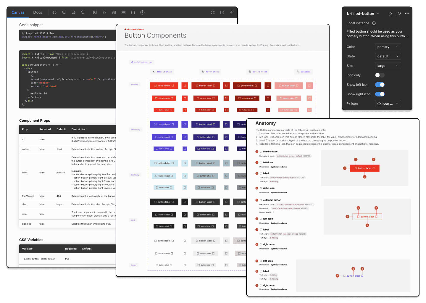 Bricks Design System — approach 1