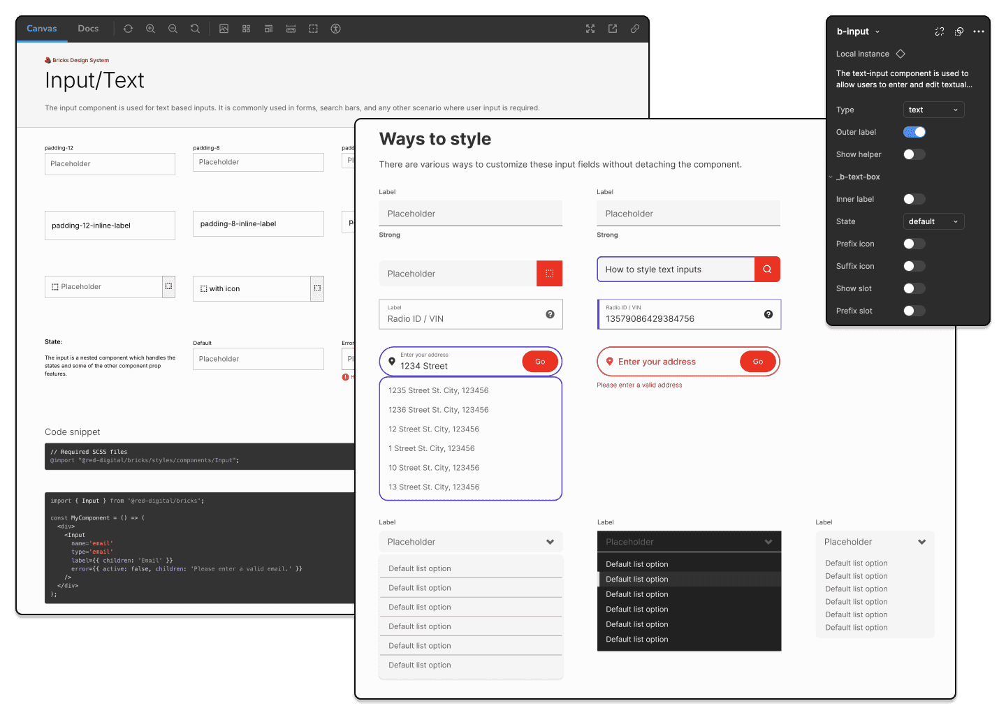 Bricks Design System — approach 2